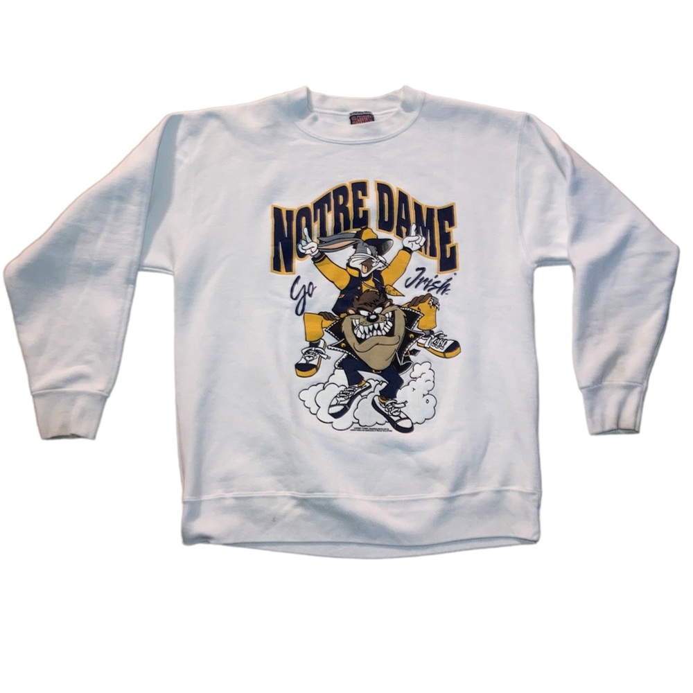 1993 vintage Notre dame loony toons crewneck